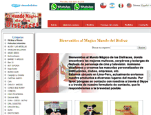Tablet Screenshot of elmundodisfraz.com